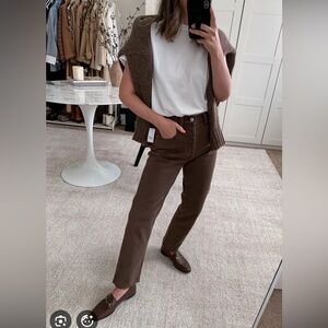 GAP Brown Straight Leg Jeans